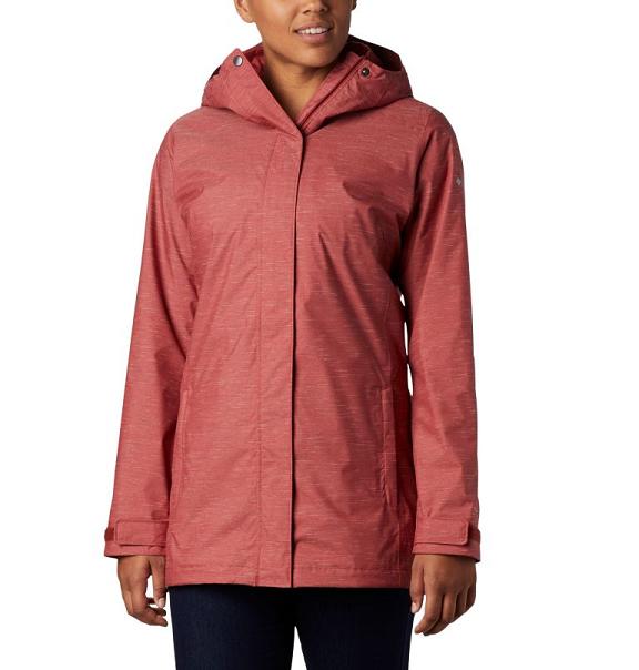 Columbia Splash A Lot Rain Jacket Red For Women's NZ50421 New Zealand